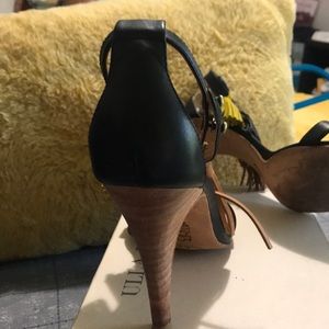 Black  Ulla Johnson tassel sandals.  Great condition